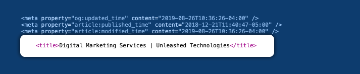 Title Tag Starts With Your Keyword | Unleashed Technologies 